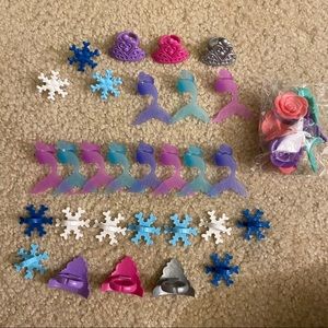 41 Piece Kids Plastic Ring & Cake Topper Lot